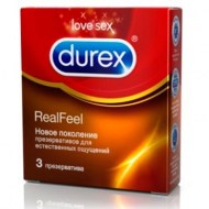 DUREX Real Feel 3шт. Презервативы с эффектом естественных ощущений
