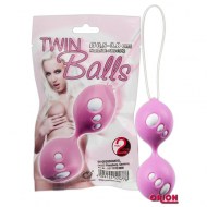 Вагинальные шарики Twin Balls розовые